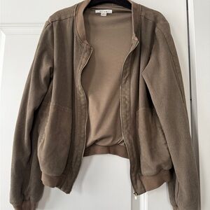 Miami Brown Bomber Jacket for Women